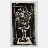 Prof. Wolfgang Mattheuer, Mann mit Blumenstrauß, Lithographie auf leichtem Karton