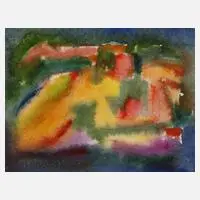 Albert Hennig, Sphärische Abstraktion, Pastell über Filzstift