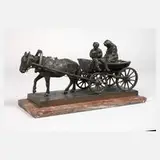Albert Moritz Wolf, Gespannfahrt, Bronze