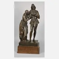 Max von Widnmann, "Gemeinschaftliche Lektüre", Bronze
