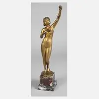 Percimer Rudolfi, weiblicher Akt, Bronze