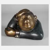 Loriot, "Der Denker", Bronze