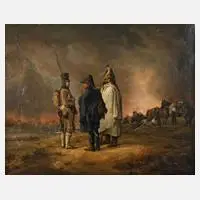 Albrecht Adam, Der Brand von Moskau 1812, 1829, lithographischen
