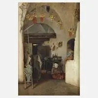 Curt Agthe, "Aus Anacapri", Öl auf Leinwand