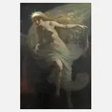 Friedrich Bodenmüller, Die Loreley, Öl auf Leinwand