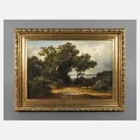 Theodor Kotsch, Pastorale Landschaft, Öl auf Leinwand