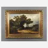 Theodor Kotsch, Pastorale Landschaft, Öl auf Leinwand