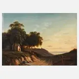 Walther Wünnenberg, Spätromantische Landschaft, Öl auf Leinwand