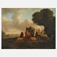 COOPER, Rastende Rinder mit Schafen, 1841