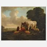 COOPER, Rastende Rinder mit Schafen, 1841
