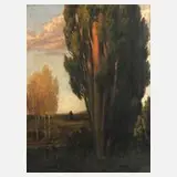 Prof. Hans Best, Sommerabend, Öl auf Leinwand