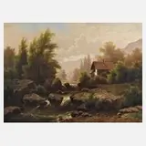 Fritz Chwala, Mühle bei Kitzing, Öl auf Leinwand