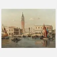 Erich Demmin, Sommer in Venedig, Öl auf Leinwand