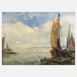Prof. Otto Hamel, "An der Ostsee", Öl auf Leinwand