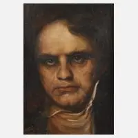 Paul Höhne, Beethoven, Öl auf Leinwand