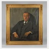 Prof. Georg Oehme, Herrenportrait, 1924, Öl auf Leinwand