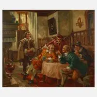Hermann Prediger, "Vorrecht des Einen ist...",, Öl auf Leinwand