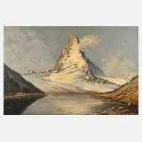 F. Römer, Das Matterhorn, Öl auf Leinwand
