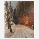 Karl Hanns Taeger, Dresdner Heide, Öl auf Leinwand