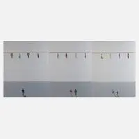 Triptychon by Jens Ulrich Petersen, Acryl auf Leinwand, sold Mar 2024
