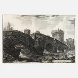 Giovanni B. Piranesi, Veduta del Ponte Lugano, Radierung