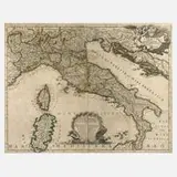 Giovanni de Rossi, Kupferstichkarte Italien, Kupferstich