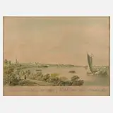 Johann Ziegler, Ansicht von Bonn, aquarellierte
