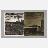 Manfred Butzmann, Zwei Graphiken, Offsetlithografien