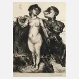 Prof. Lovis Corinth, "Perseus und Andromeda", Radierung
