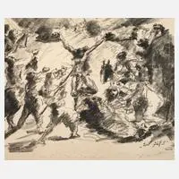 Prof. Lovis Corinth, "Tod Jesu", Lithographie