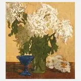 Erna Halleur, Stillleben mit Federchrysanthemen, Federchrysanthemen