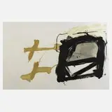 Antoni Tàpies, "Creus i forma", Radierung und Lithographie auf Bütten