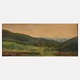 Carl Irmer, Mittelgebirgslandschaft, Mischtechnik
