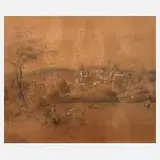 Carl August Lebschée, Sommertag, Aquarell und Deckweiß