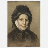 Adeline Volckhausen, Damenbildnis, Kreiden und Deckweiß