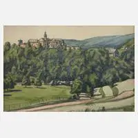 "Schwarzburg" by Martin Lehmann-Steglitz, Mischtechnik, sold Mar 2024