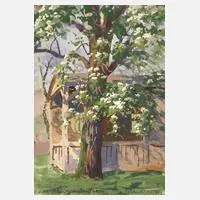 Alexander Wolfgang, Im Garten von Otto Dix, 1925