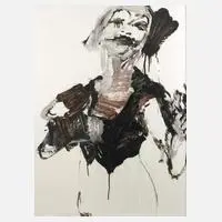 Cäsar Radetzky, Damenportrait, Öl auf Papier