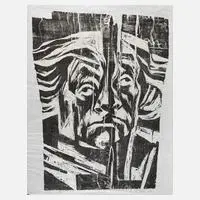 Rolf Andiel, "Gespalten", 1989, Mischtechnik