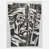 Rolf Andiel, "Gespalten", 1989, Mischtechnik