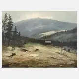 Willy Becker, "Auersberg", Aquarelle