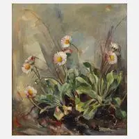 Friedrich Dietsch, Gänseblümchen, Öl auf Hartfaserplatte