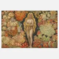Walther Gasch, "Frika", 1920, Öl auf festem Papier