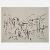 Albert Hennig, Mediterranes Dorf im Gebirge