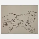 Albert Hennig, Bergige Landschaft