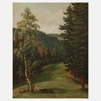 Sommerlandschaft by Wolfgang Sachs, Öl auf Karton, sold Mar 2024