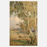 Prof. Friedrich Rudolf Zenker, "Heinersgrüner Kapelle", 1923, Öl auf Leinwand