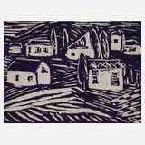 Albert Hennig, Häuser in Landschaft