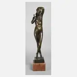 Janosch Schrotta, stehender weiblicher Akt, Bronze