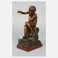 Georg Wolf, Fischerjunge, Bronze